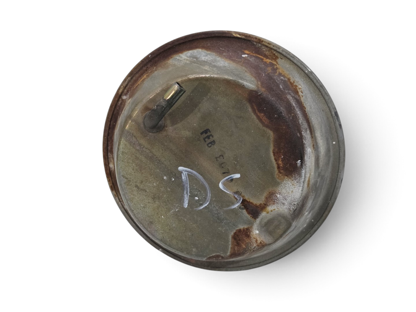 Send it Auto Parts OEM GM 1968-1982 Corvette C3 headlight vacuum actuator tank with visible surface oxidation