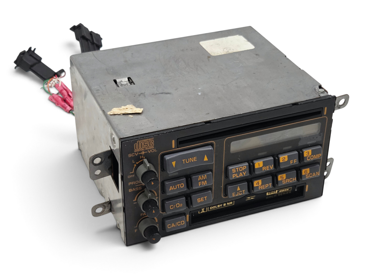 Send it Auto Parts OEM 1990-1991 Corvette C4 Bose CD tape radio unit for parts or repair with cracked display