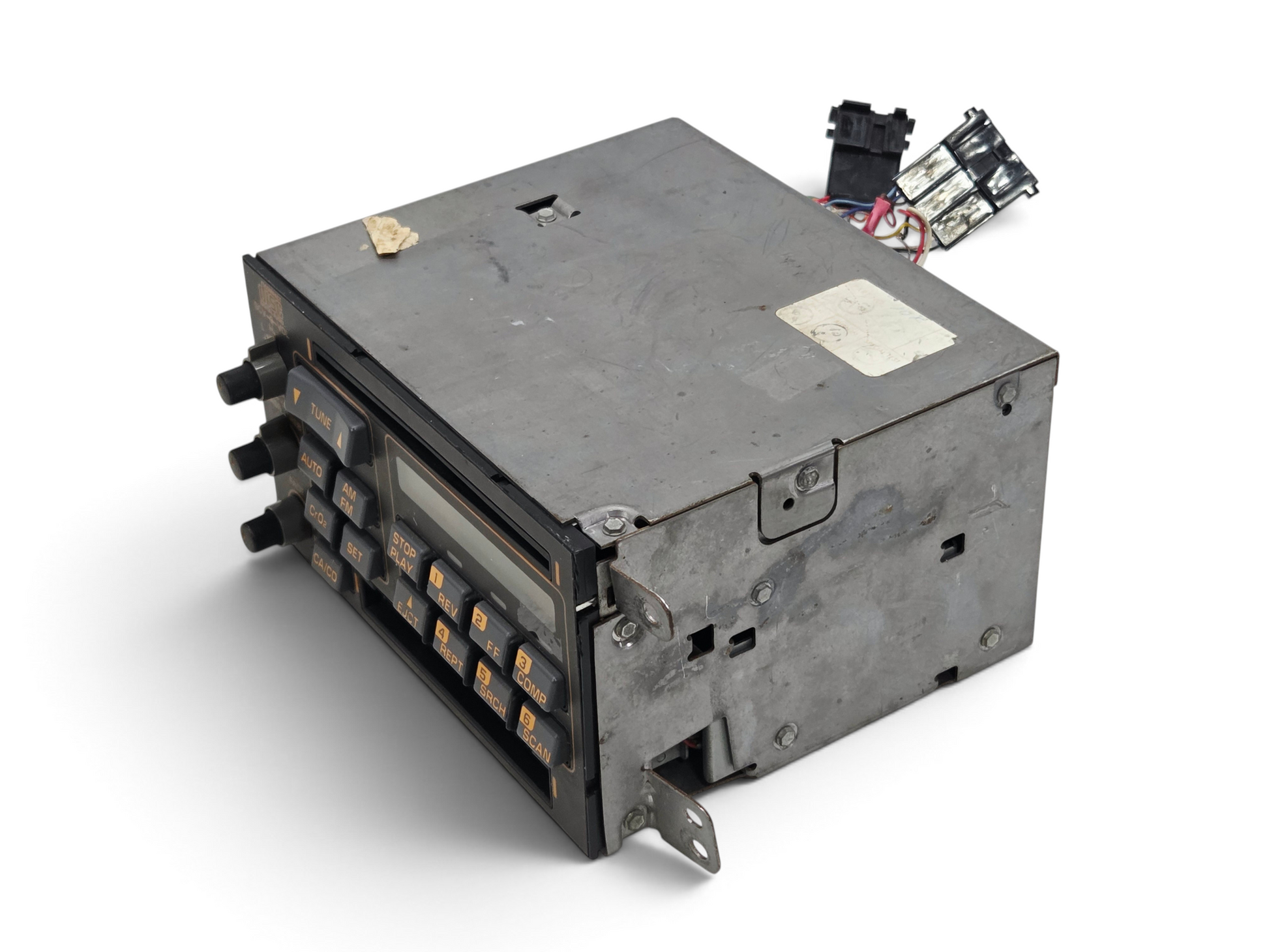 Send it Auto Parts OEM 1990-1991 Corvette C4 Bose CD tape radio unit for parts or repair with cracked display