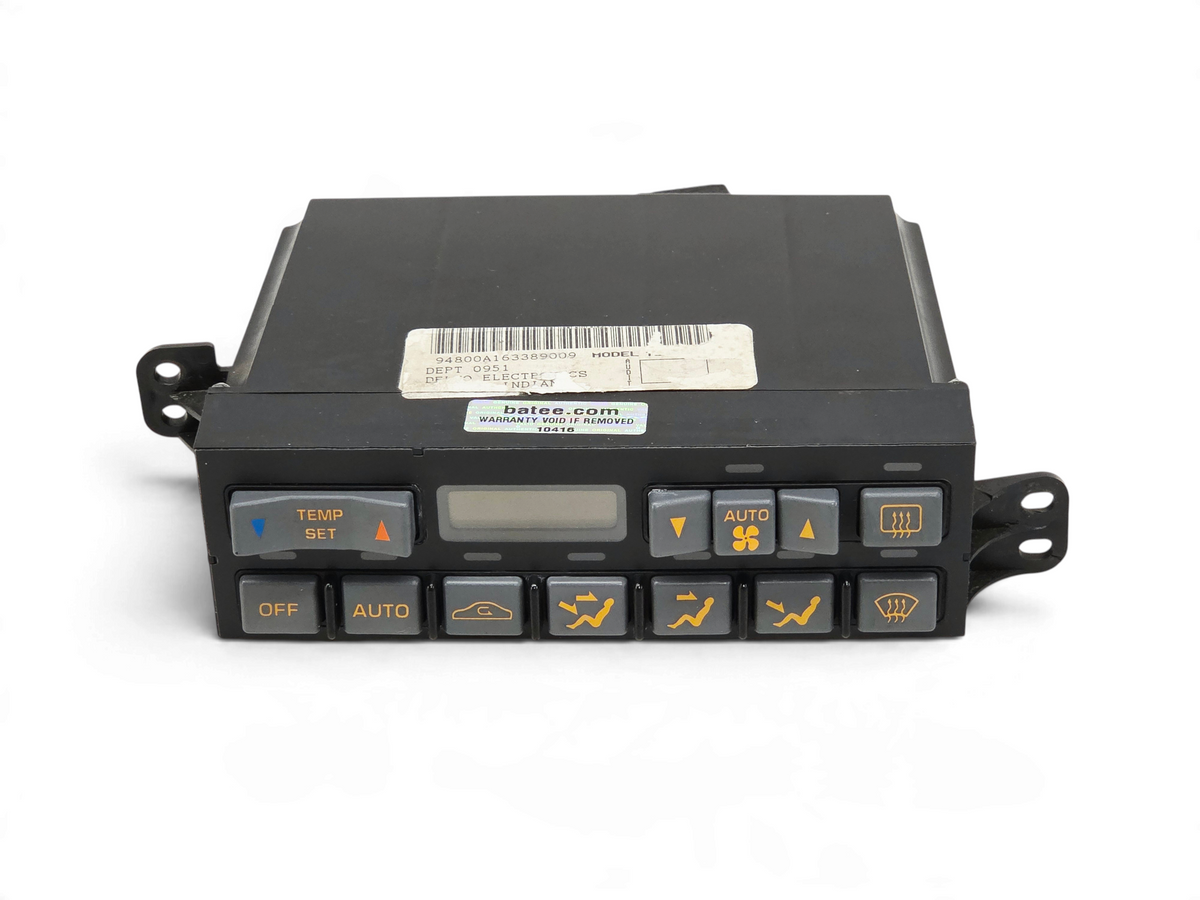 Send it Auto Parts OEM 1992-1993 Corvette C4 climate control unit with gray buttons and new black bezel