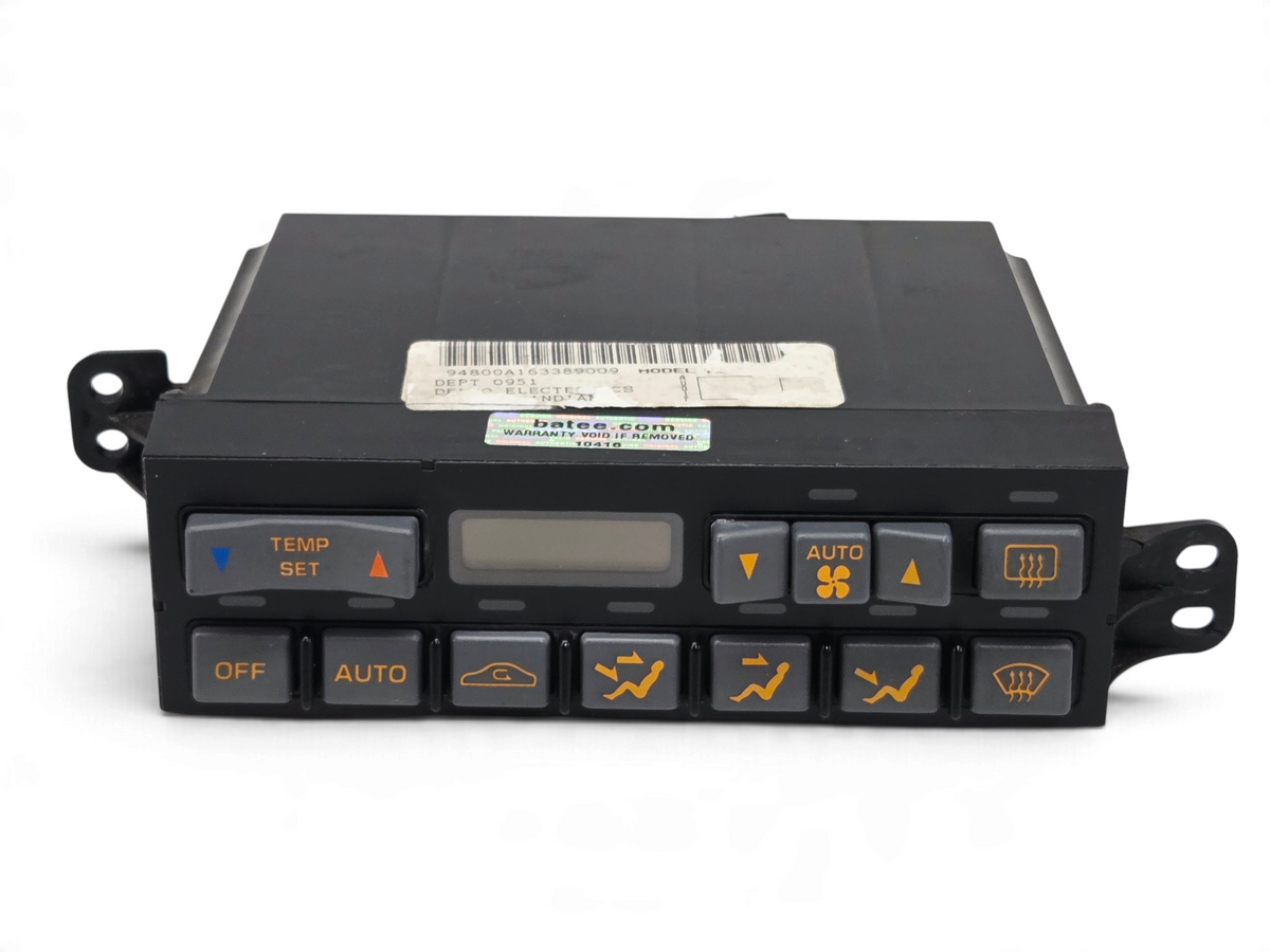Send it Auto Parts OEM 1992-1993 Corvette C4 climate control unit with gray buttons and new black bezel