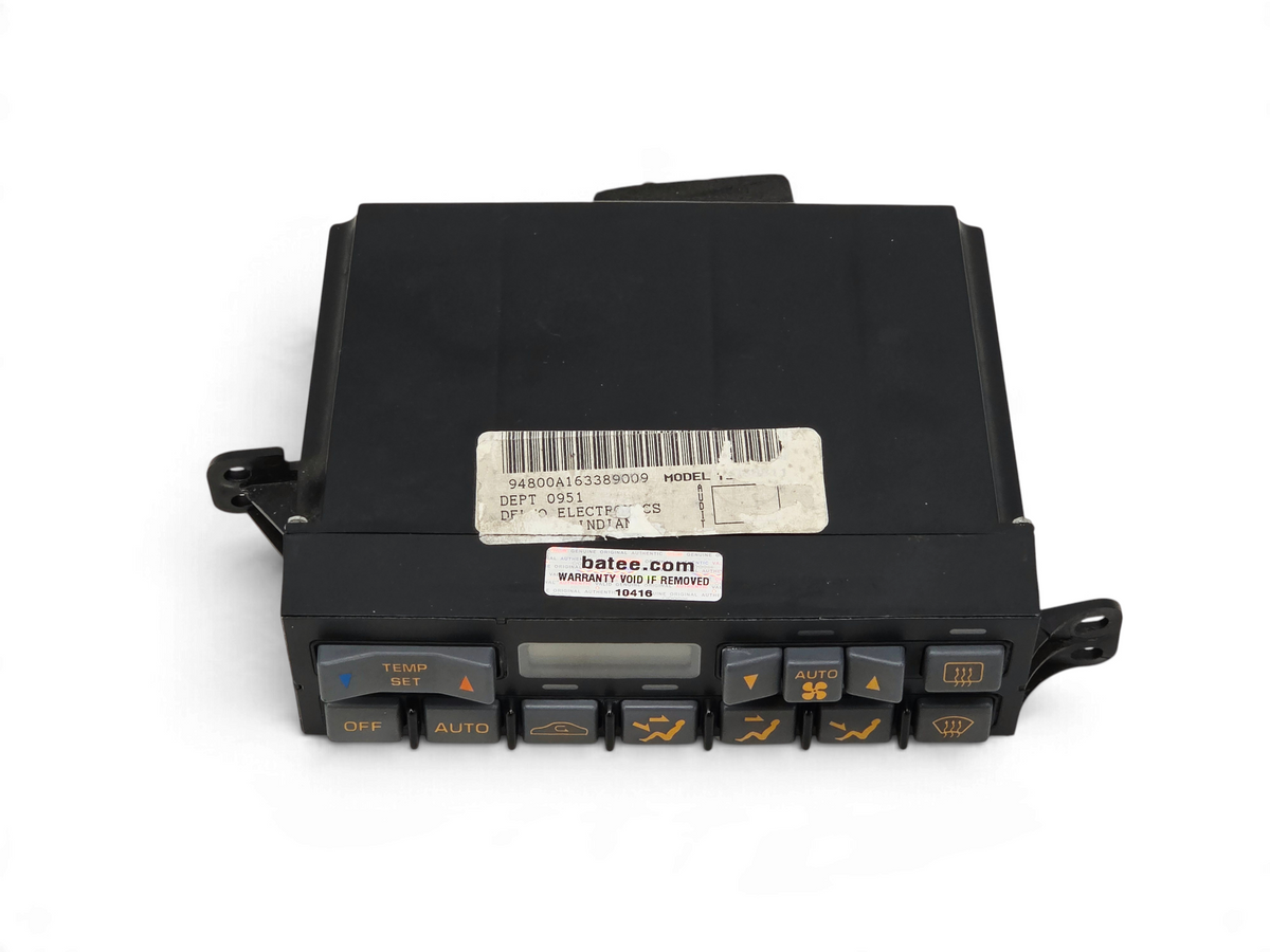 Send it Auto Parts OEM 1992-1993 Corvette C4 climate control unit with new black bezel and gray buttons