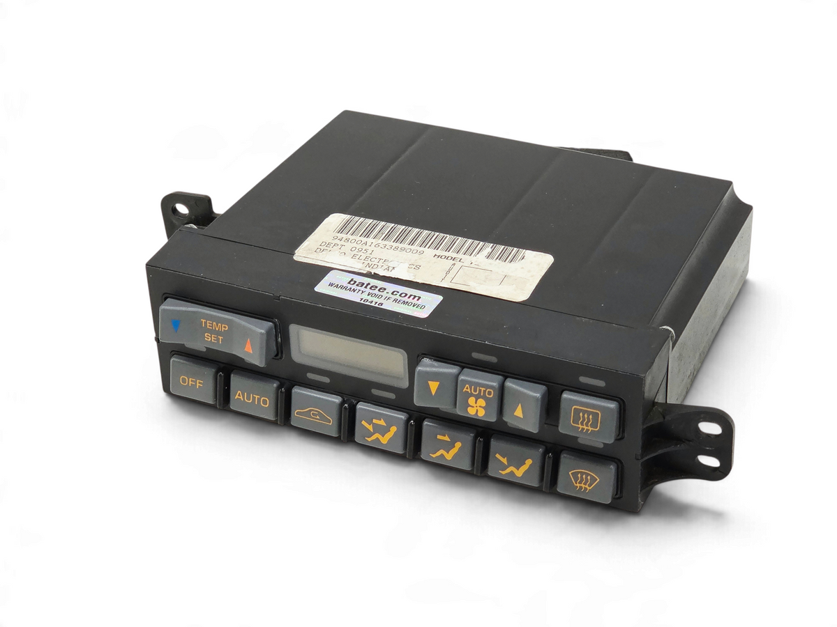 Send it Auto Parts OEM 1992-1993 Corvette C4 climate control unit with gray buttons and new black bezel