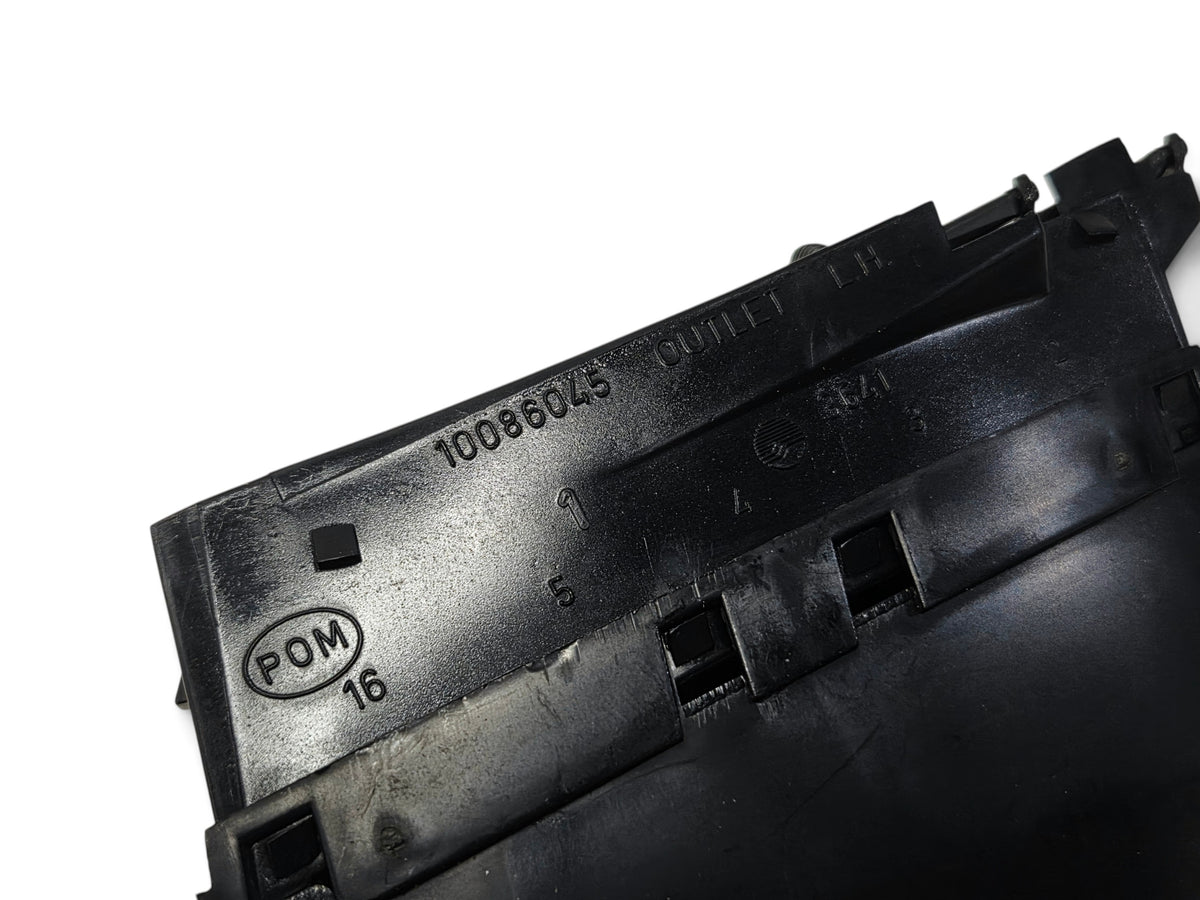 Send it Auto Parts OEM black plastic driver left inner dash vent for 1990-1991 Corvette C4 with part number 10086045
