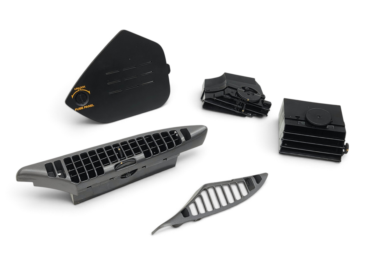 Send it Auto Parts OEM black plastic dash vents and fuse panel door for 1990-1991 Chevrolet Corvette C4