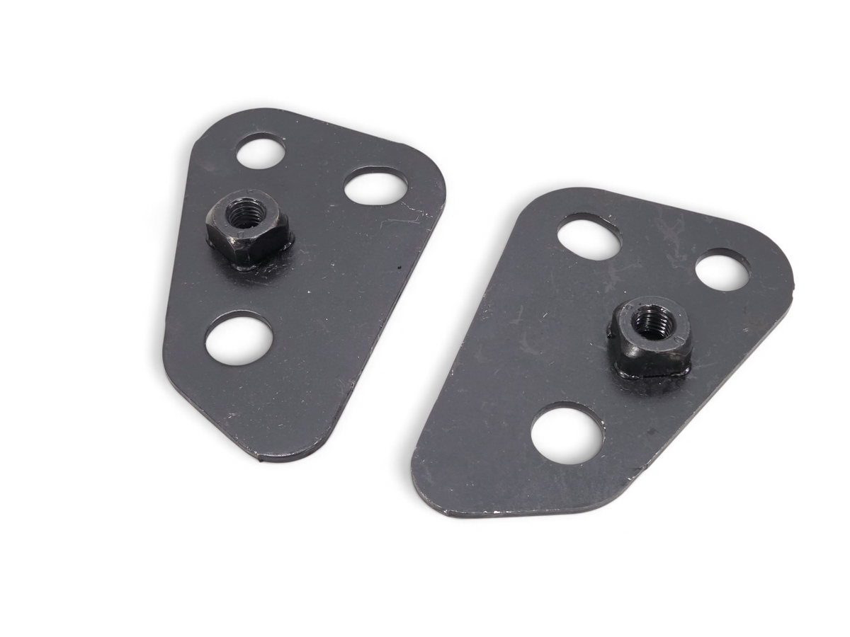 Send it Auto Parts OEM GM black metal hood latch striker brackets for 1984-1996 Corvette C4
