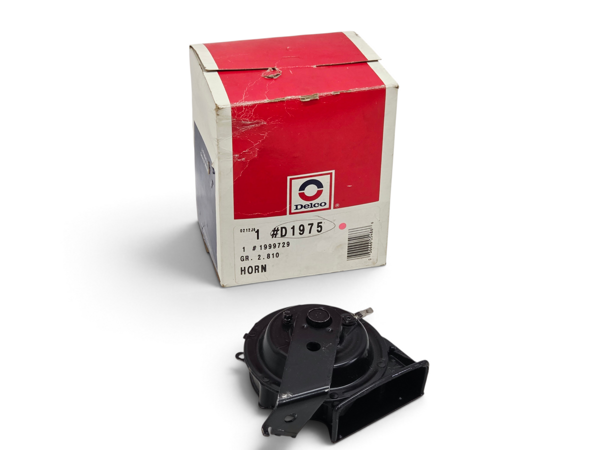 Send it Auto Parts OEM GM Corvette C4 horn with original ACDelco box, part number 1999729