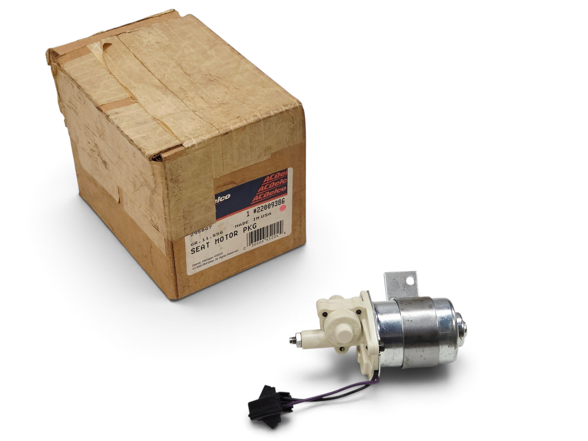 Send it Auto Parts OEM GM 1984-1990 Corvette C4 seat back reclining motor with original AC Delco packaging