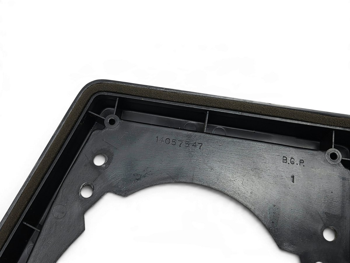 Send it Auto Parts OEM GM black plastic rear speaker mounting bracket for 1984-1989 Corvette C4 with part number 14057547