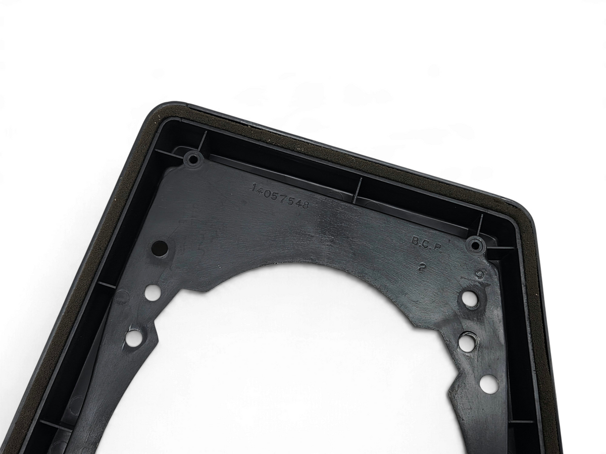 Send it Auto Parts OEM GM black plastic rear speaker mounting bracket for 1984-1989 Corvette C4 with part number 14057548