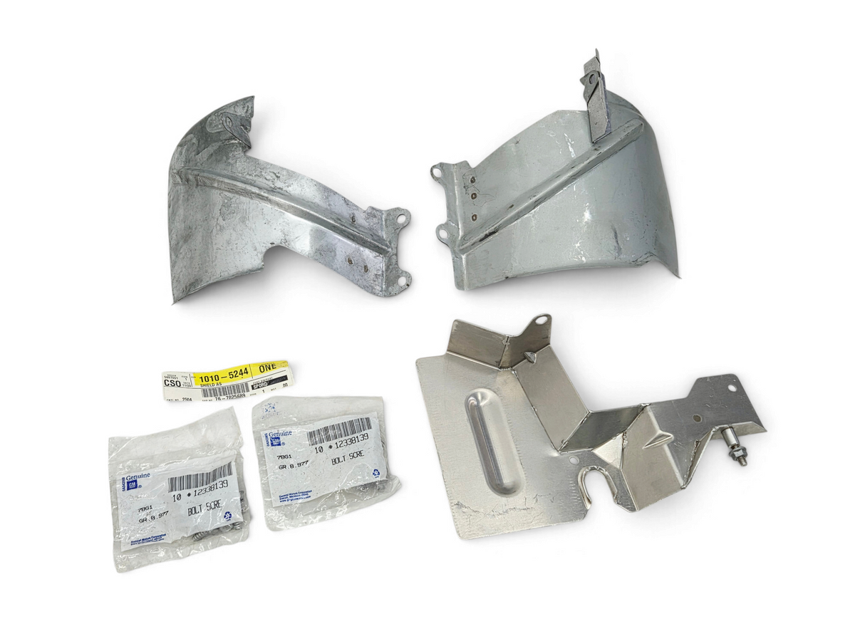 Send it Auto Parts OEM GM exhaust heat shields and mounting bolts for 1990-1995 Corvette C4 ZR-1