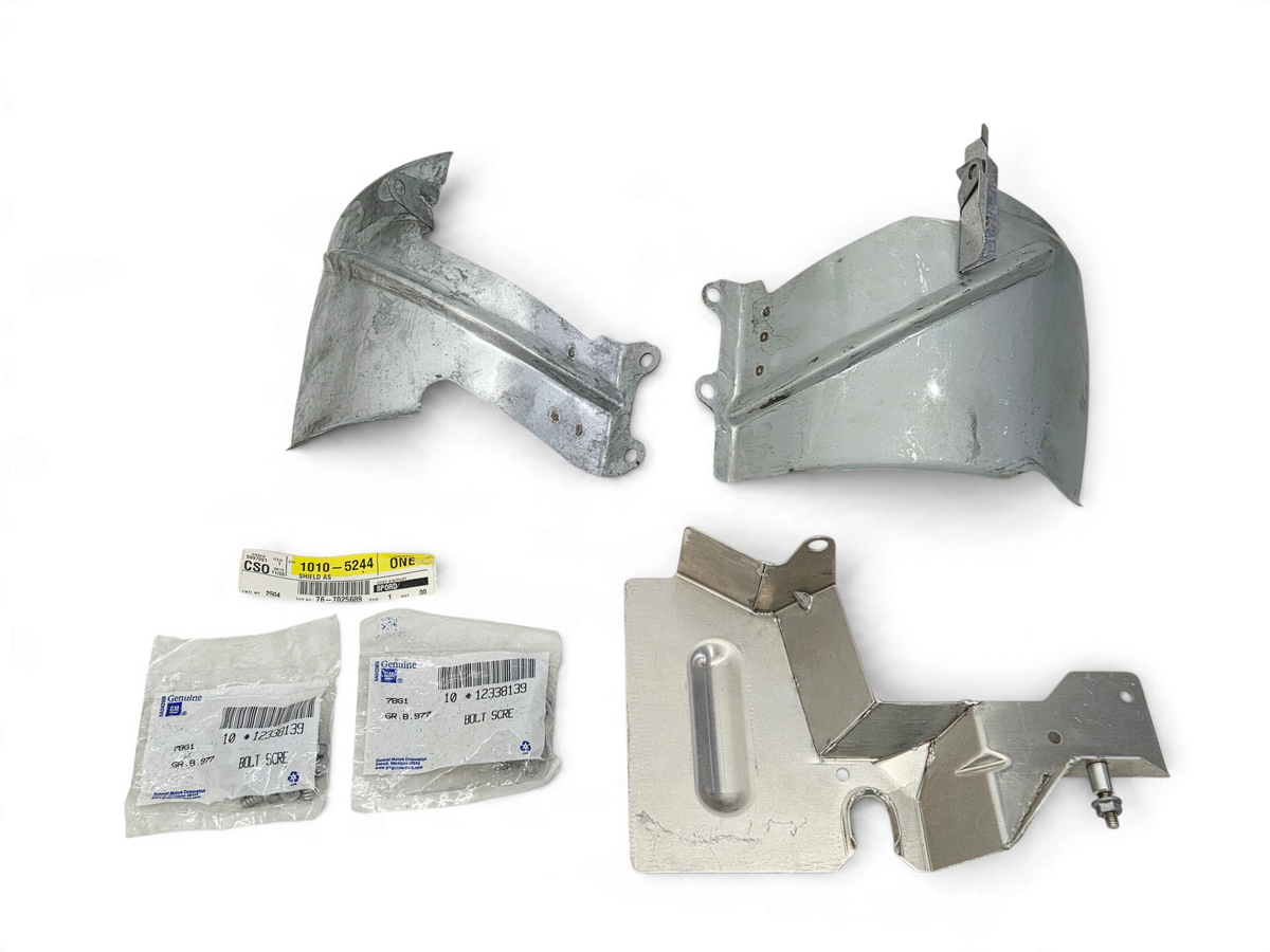 Send it Auto Parts OEM GM exhaust heat shields and mounting bolts for 1990-1995 Corvette C4 ZR-1