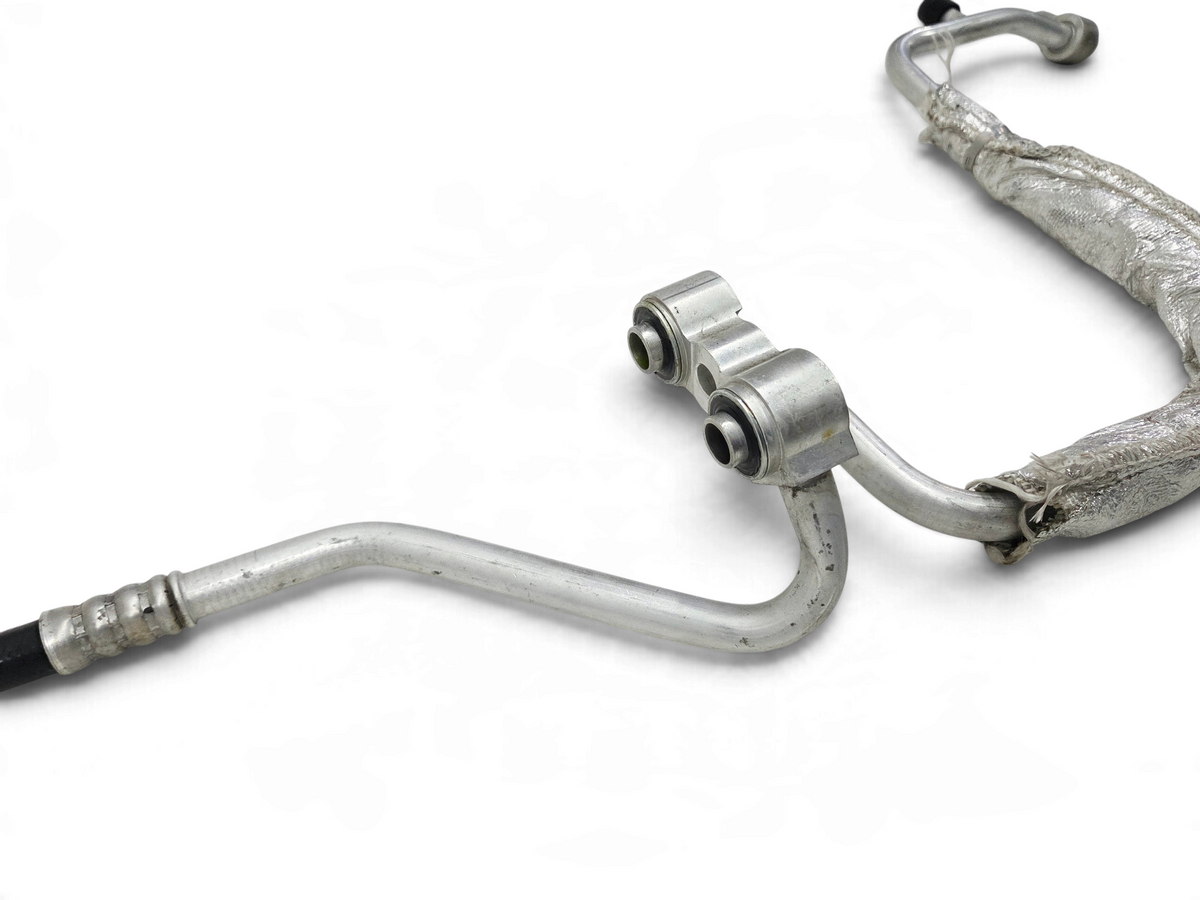 Send it Auto Parts OEM GM A/C air conditioning hose for 1997-2004 Chevrolet Corvette C5 with silver metal fittings.