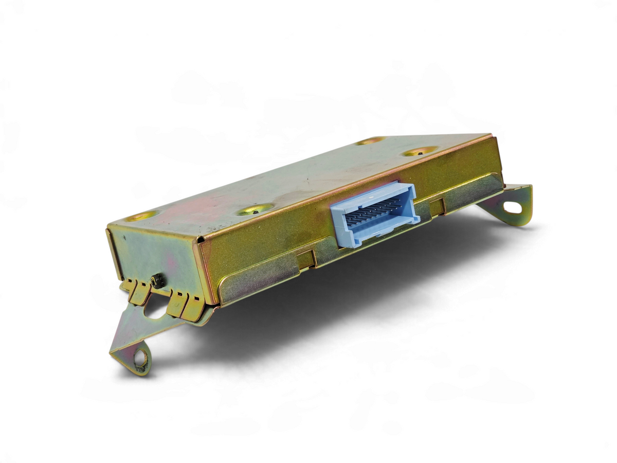 Send it Auto Parts OEM Bose amplifier for 1998-2004 Chevrolet Corvette C5, featuring a metallic gold casing.