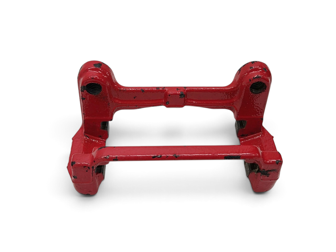 Send it Auto Parts OEM GM Corvette C5 rear brake caliper bracket in red with chipped paint finish