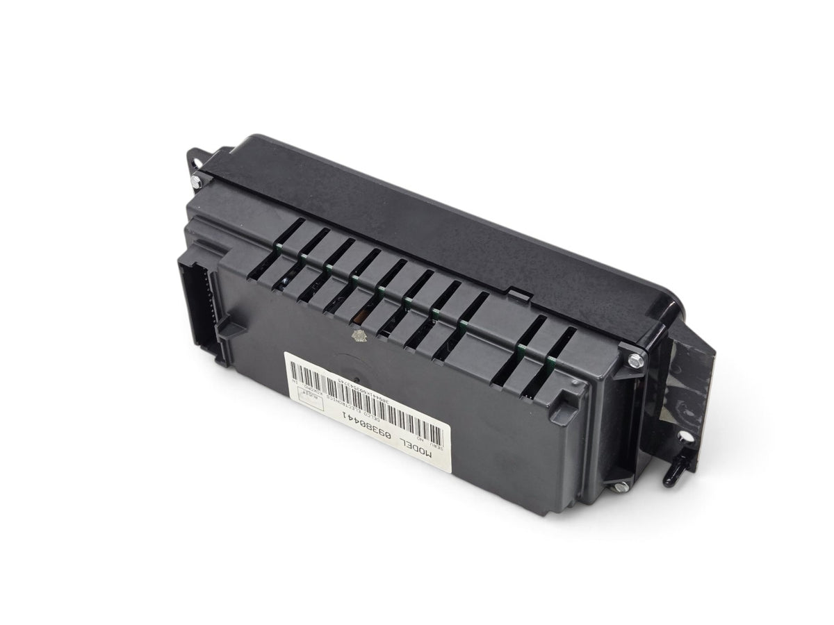 Send it Auto Parts 1997-2004 Corvette C5 climate control unit with upgraded LED display, rear view showing part label.