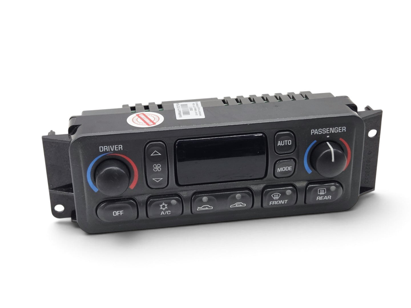 Send it Auto Parts 1997-2004 Corvette C5 climate control unit with upgraded LED display and black control buttons