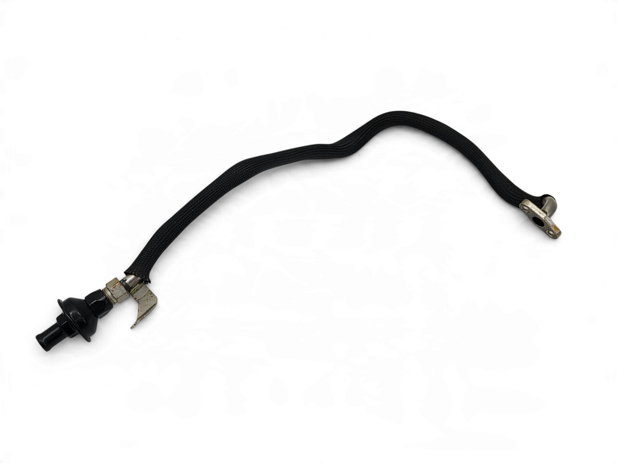 Send it Auto Parts OEM GM smog EGR crossover tube for 1997-2004 Corvette C5 with black braided hose and metal fitting