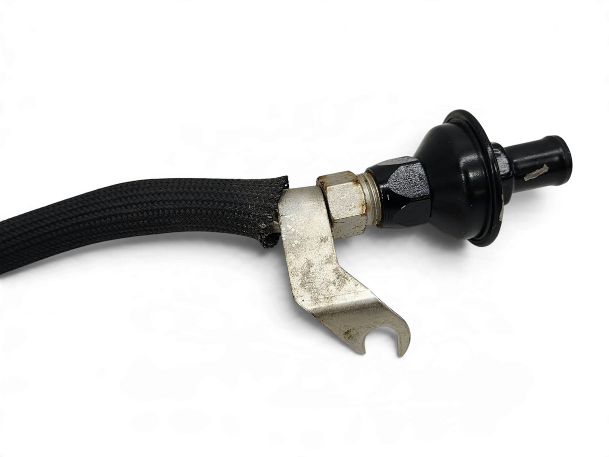 Send it Auto Parts OEM GM smog EGR tube crossover hose for 1997-2004 Corvette C5 with black braided sleeve