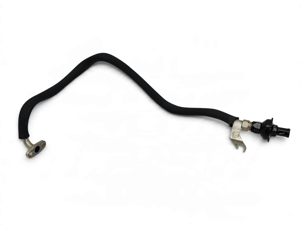 Send it Auto Parts OEM GM smog EGR crossover tube for 1997-2004 Corvette C5 with black braided hose and metal flange