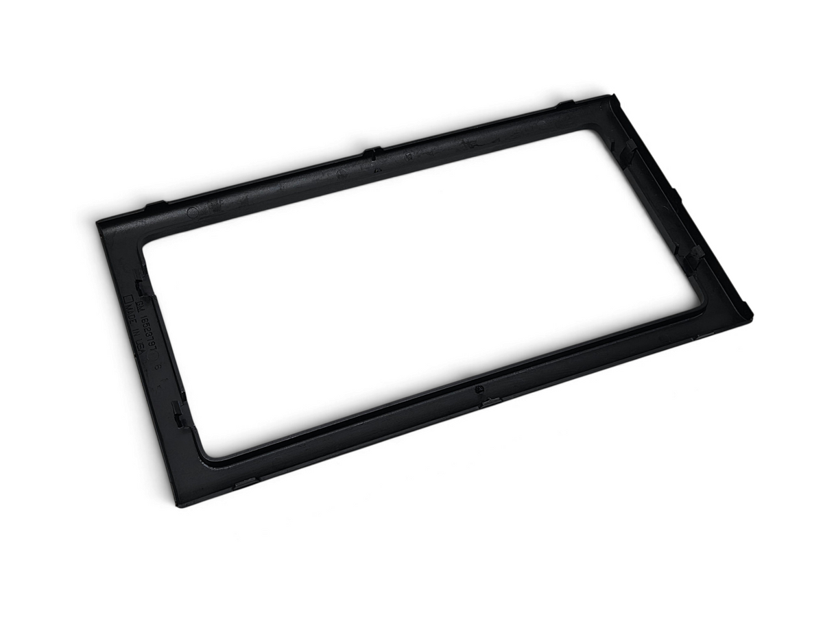 Send it Auto Parts OEM black plastic rear license plate snap-in frame for 1997-2004 Chevrolet Corvette C5
