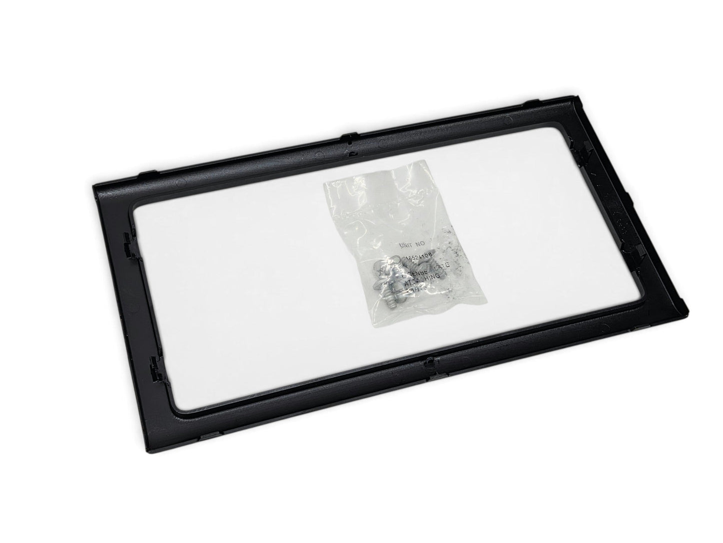 Send it Auto Parts OEM black license plate frame for 1997-2004 Chevrolet Corvette C5 with included mounting bolts