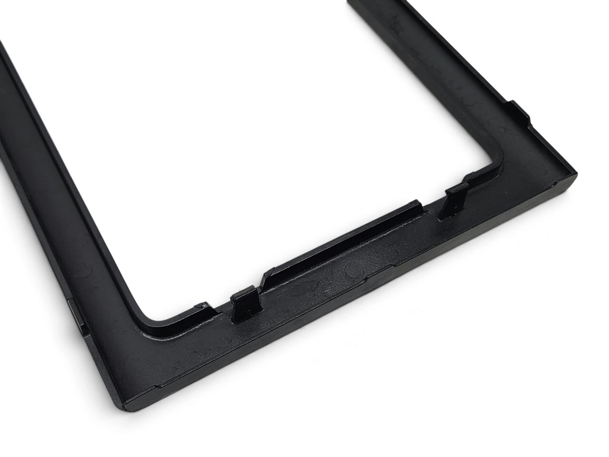 Send it Auto Parts OEM black plastic rear license plate snap-in frame for 1997-2004 Chevrolet Corvette C5