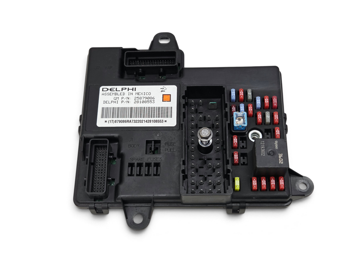 Send it Auto Parts OEM GM body control module for 2008-2013 Corvette C6 with Delphi label and integrated fuse block