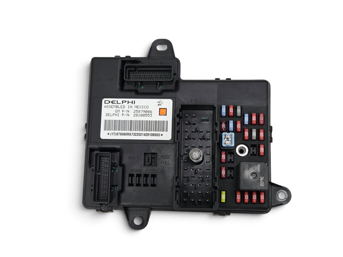 Send it Auto Parts OEM GM body control module for 2008-2013 Corvette C6 with Delphi label and integrated fuse box