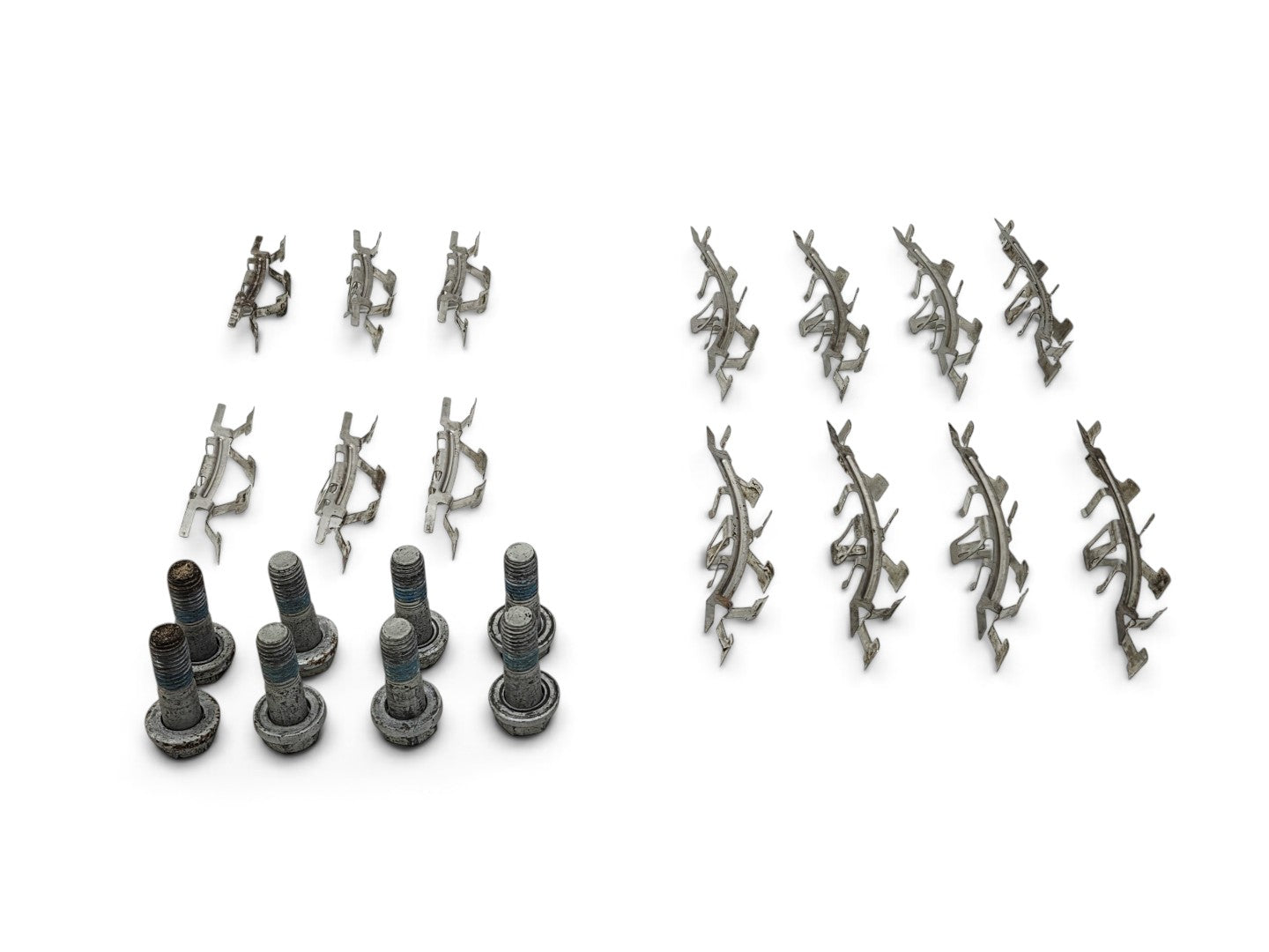 Send it Auto Parts OEM Corvette C6 Z06 brake hardware lot including caliper bolts and pad retainers.