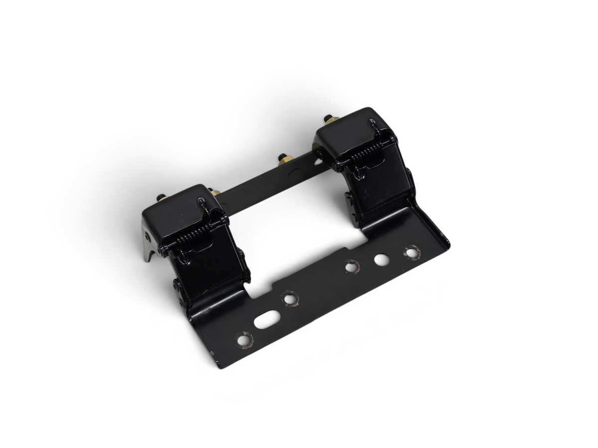 Send it Auto Parts OEM GM Corvette C6 center console armrest lid hinge with black finish and brass hardware