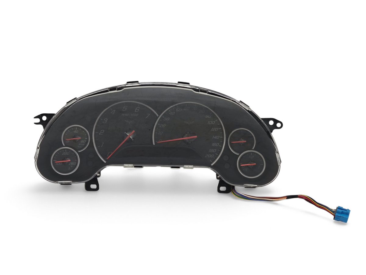 Send it Auto Parts OEM 2012 Corvette C6 instrument dash cluster with speedometer and gauges in black