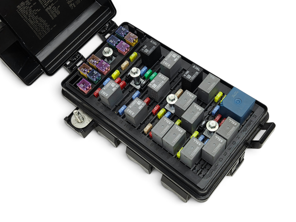 Send it Auto Parts OEM GM engine fuse junction box for 2009-2013 Chevrolet Corvette C6 with relays and fuses installed