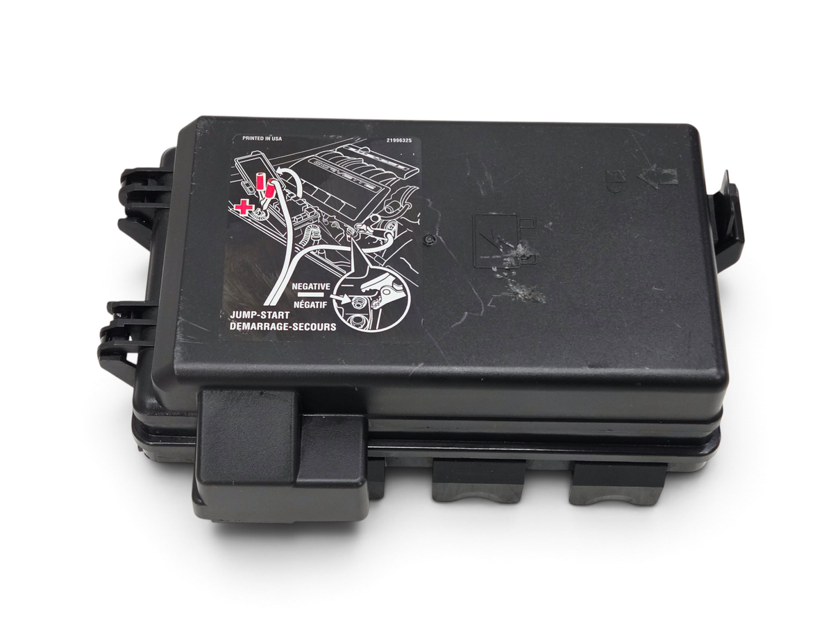 Send it Auto Parts OEM black engine fuse junction box for 2009-2013 Chevrolet Corvette C6 with jump-start diagram