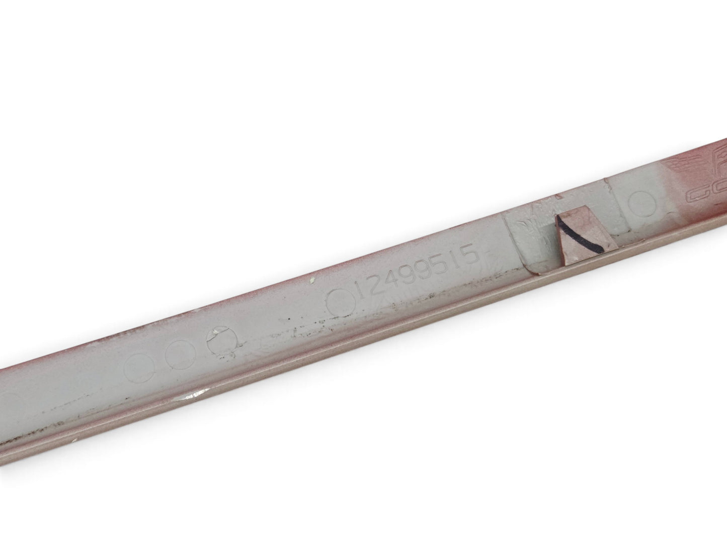 Send it Auto Parts OEM Crystal Red rear license plate frame for 2008-2013 Corvette C6 showing part number 12499515