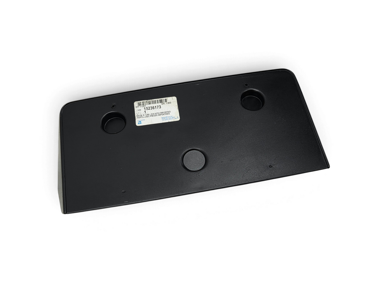 Send it Auto Parts OEM black front license plate mount for 2005-2013 Chevrolet Corvette C6 base models