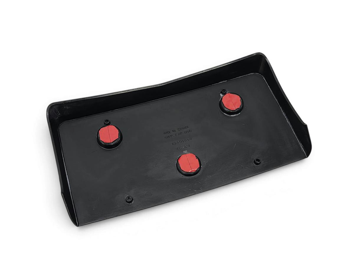 Send it Auto Parts OEM black front license plate mount for 2005-2013 Chevrolet Corvette C6 with adhesive backing
