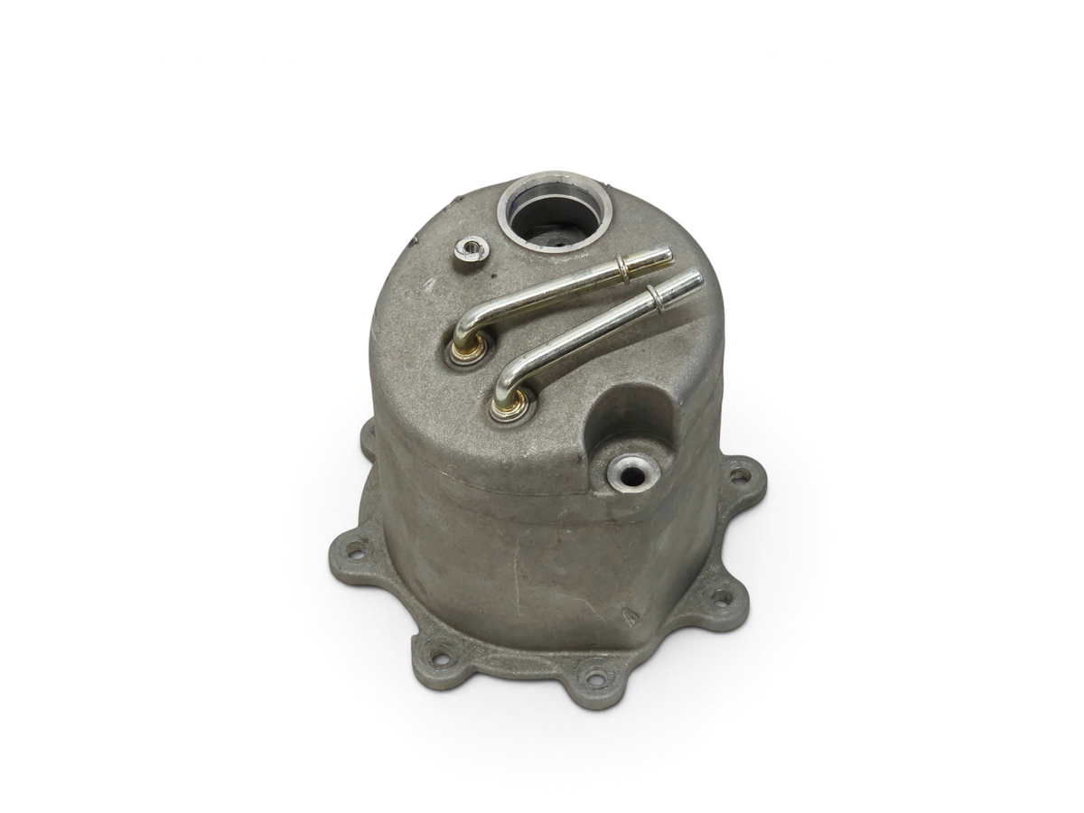 Send it Auto Parts OEM GM dry sump tank top for 2006-2008 Corvette C6 LS7, showing metal housing with minor wear.