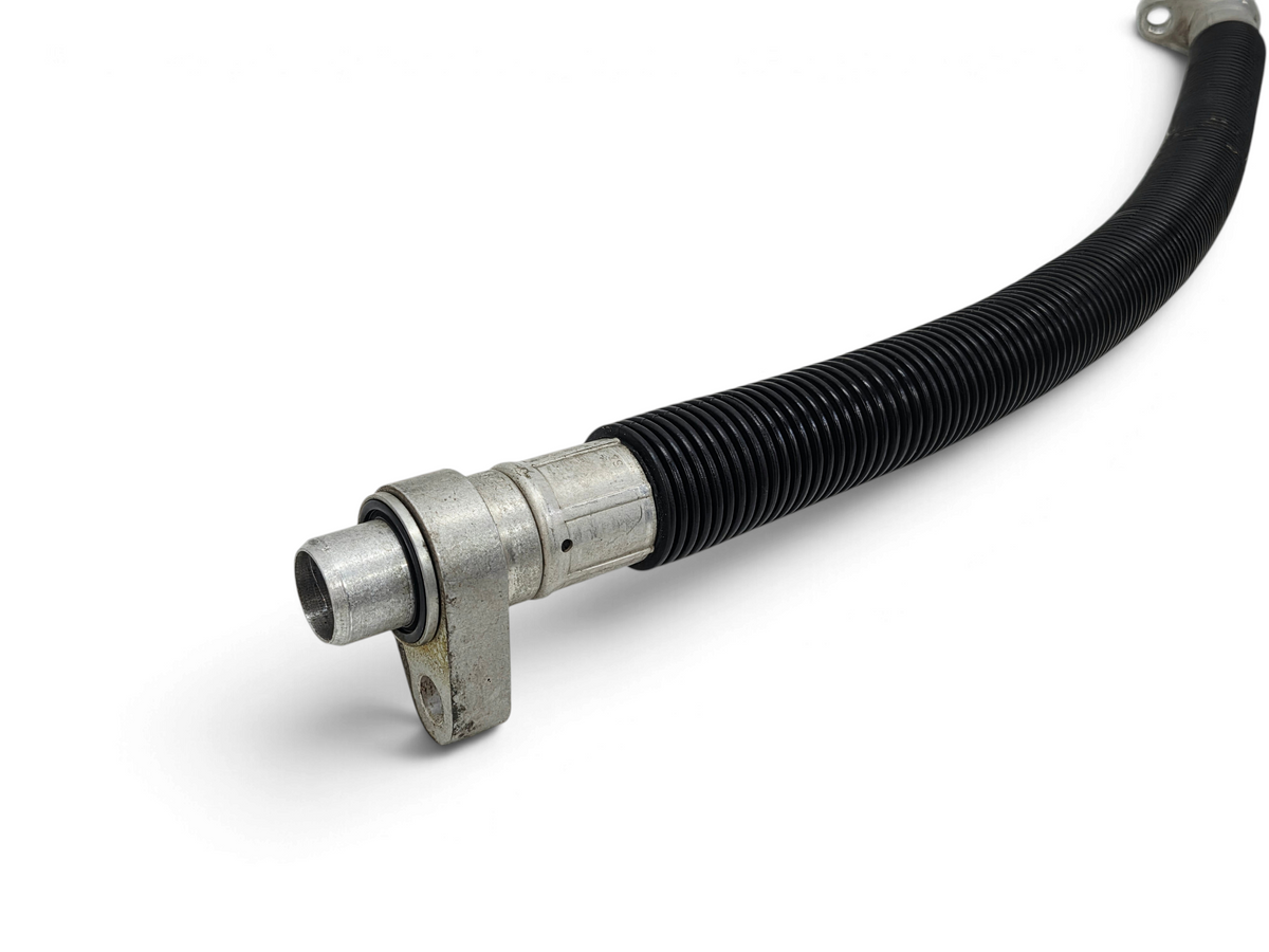 Send it Auto Parts OEM GM Corvette C6 dry sump oil hose with black ribbed tubing and metal connector fitting