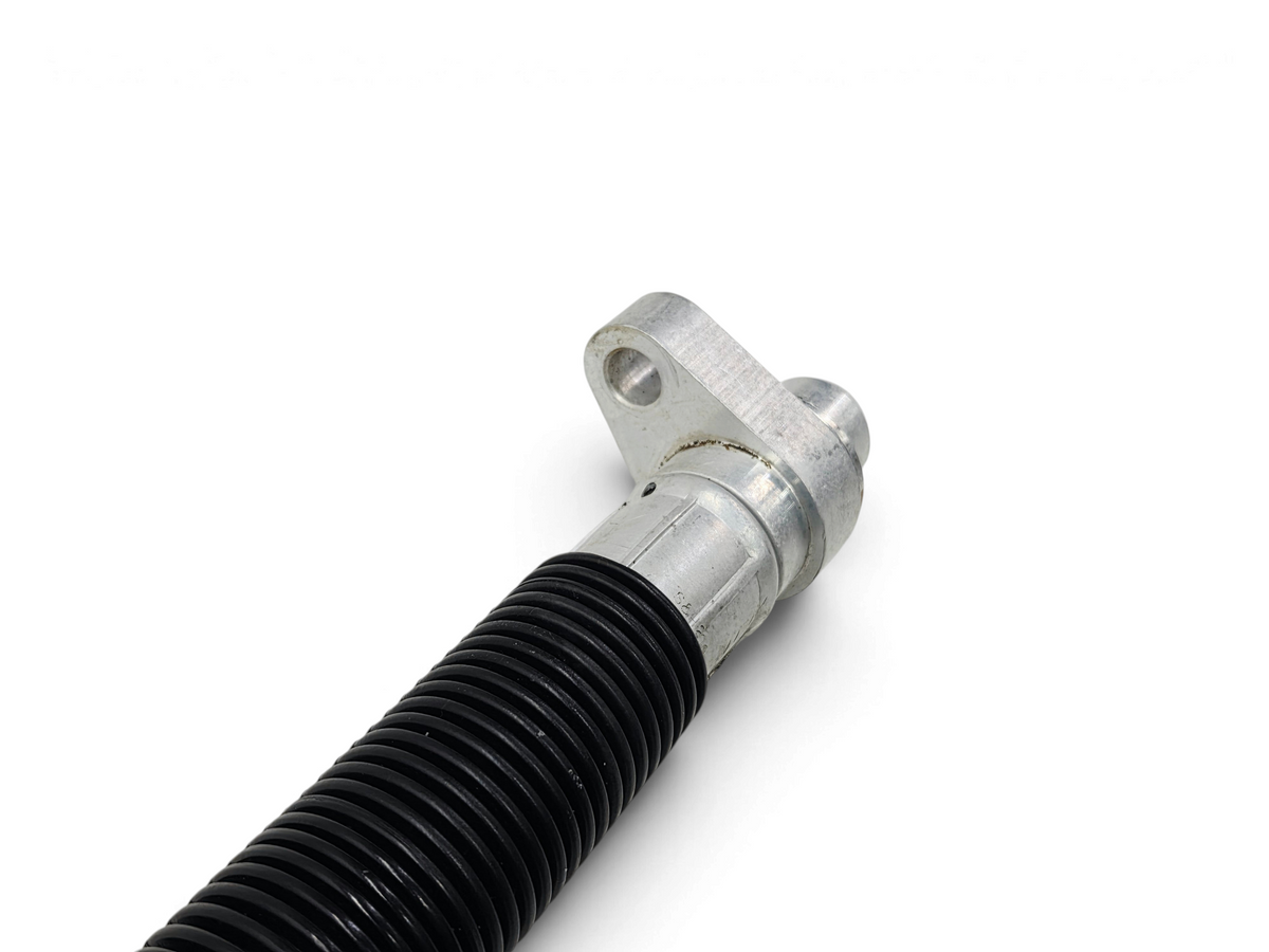 Send it Auto Parts OEM GM Corvette C6 dry sump outlet oil hose with black ribbed tubing and metal flange connector