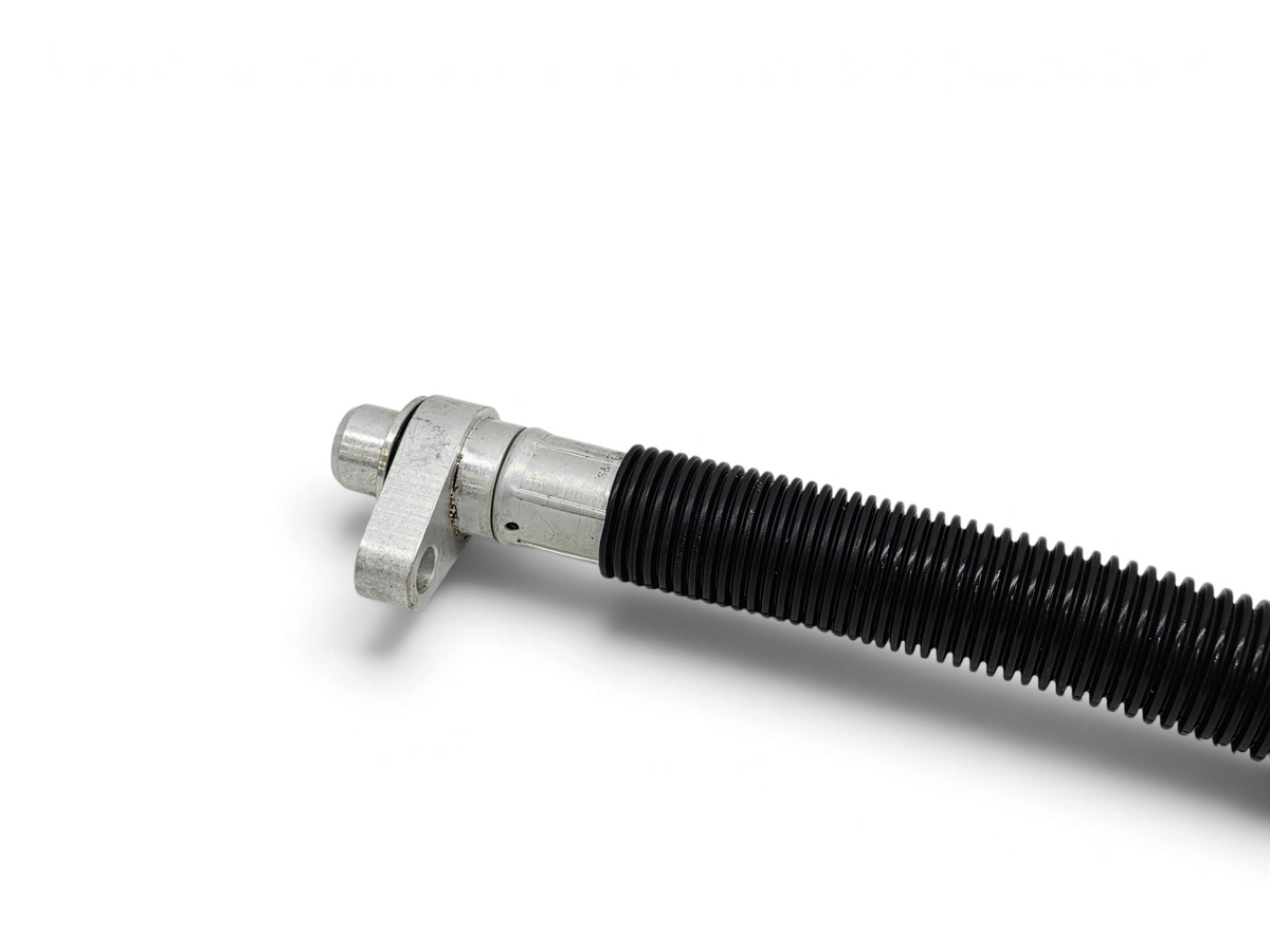 Send it Auto Parts OEM GM Corvette C6 dry sump oil hose with metal mounting flange and black corrugated tubing