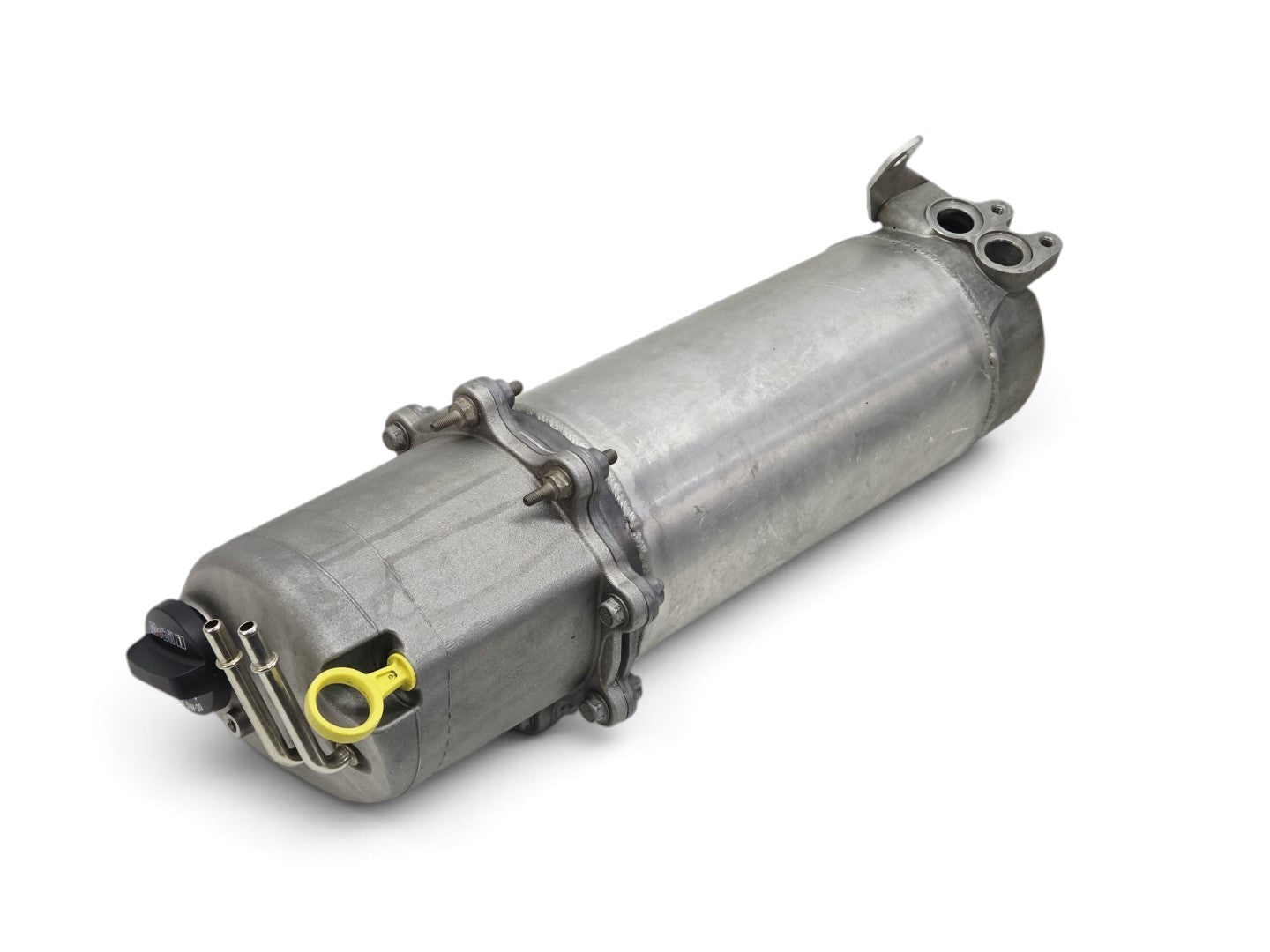 Send it Auto Parts OEM GM dry sump oil tank for 2006-2008 Corvette C6 Z06, featuring a silver metal cylinder design.