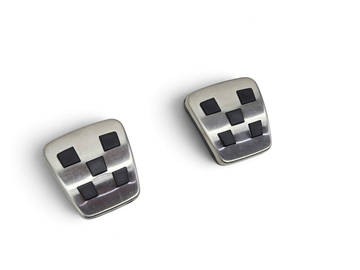 Send it Auto Parts GM brake and clutch pedal covers with black rubber grip inserts for Corvette C6