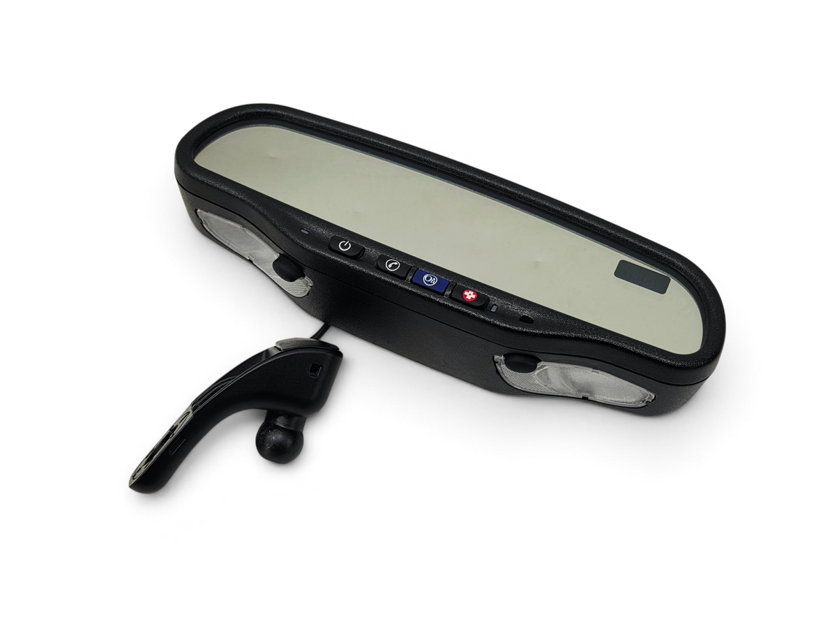 Send it Auto Parts black rear view mirror with compass and map lights for 2008-2013 Chevrolet Corvette C6