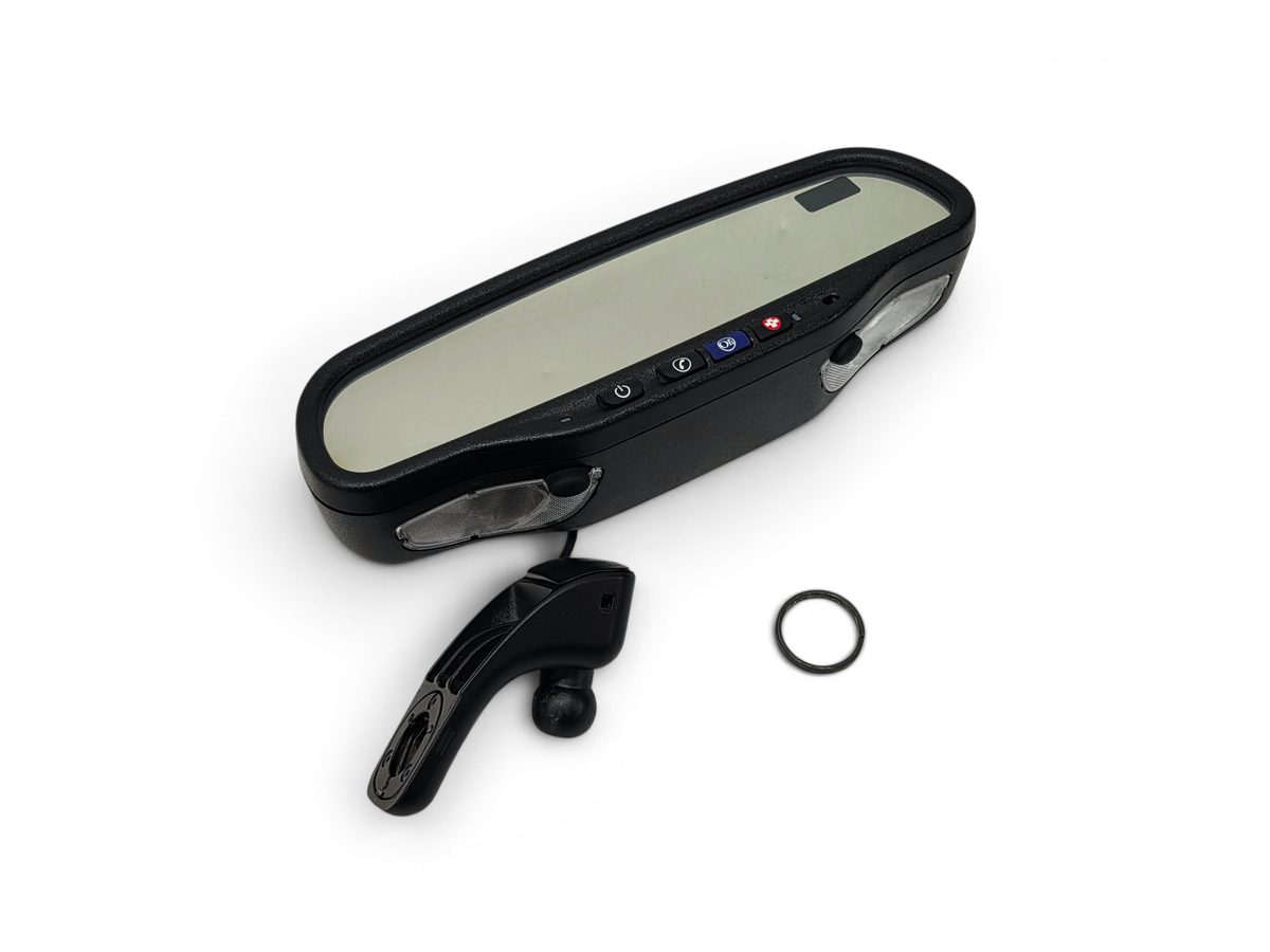 Send it Auto Parts black rear view mirror for 2008-2013 Chevrolet Corvette C6 with compass and map lights