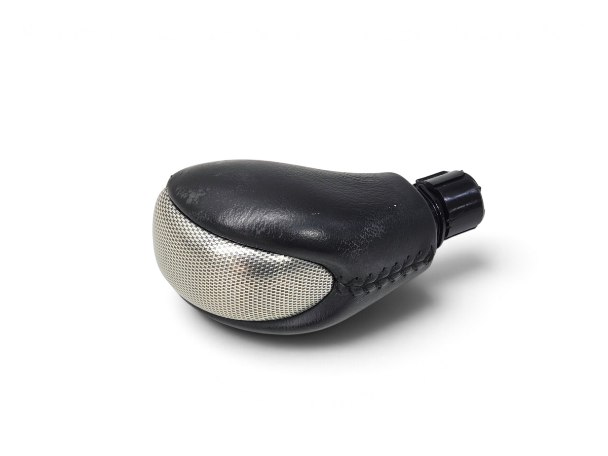Send it Auto Parts OEM black leather and silver mesh automatic shift knob for 2006-2013 Corvette C6