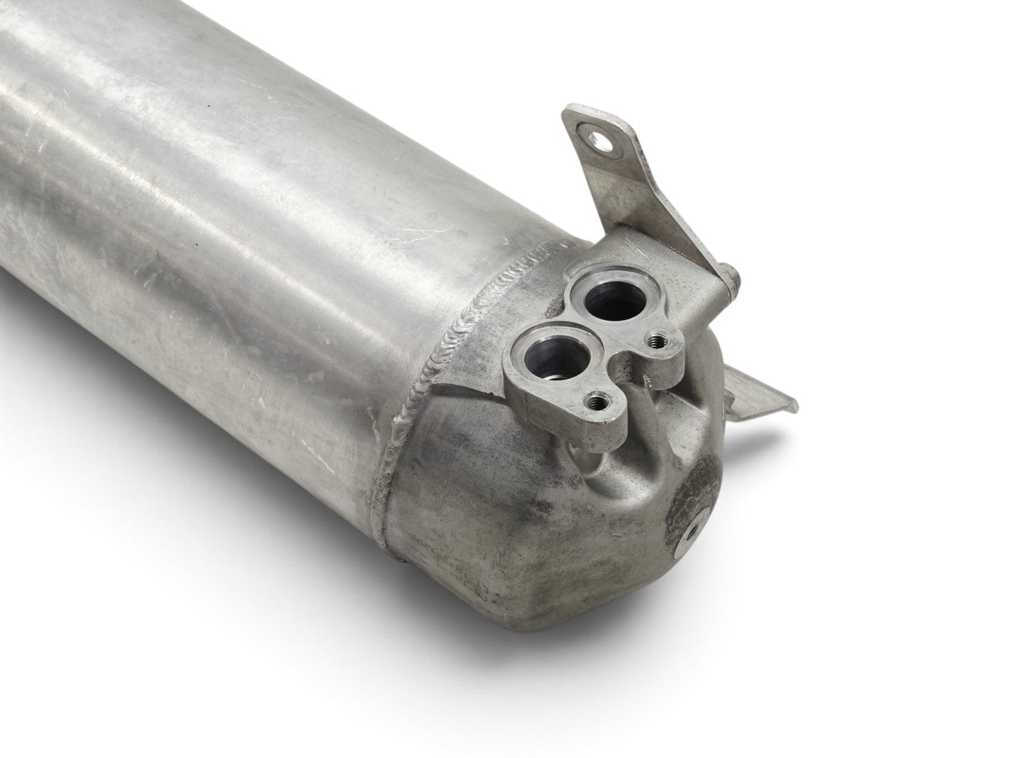 Send it Auto Parts OEM Chevrolet Corvette C6 Z06 dry sump oil tank in silver aluminum with mounting brackets