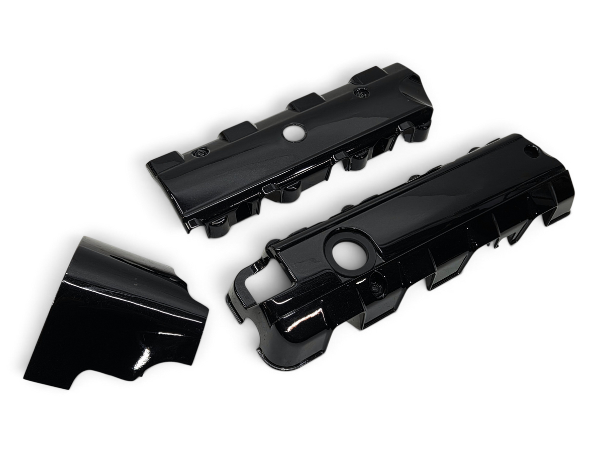 Send it Auto Parts carbon flash painted valve cover coil insulator set and alternator cover for Corvette C7