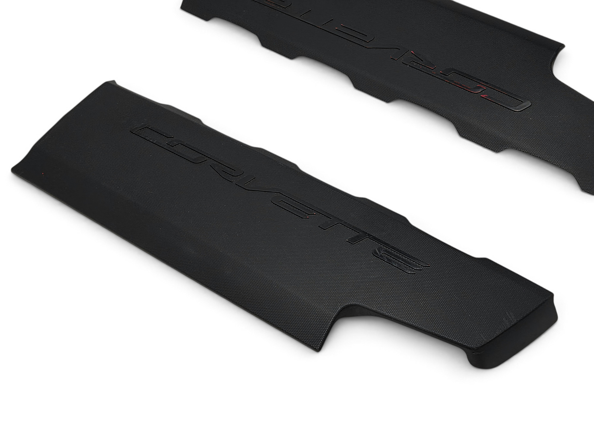 Send it Auto Parts OEM black fuel rail coil covers for 2014-2019 Corvette C7 LT1 engine with worn lettering