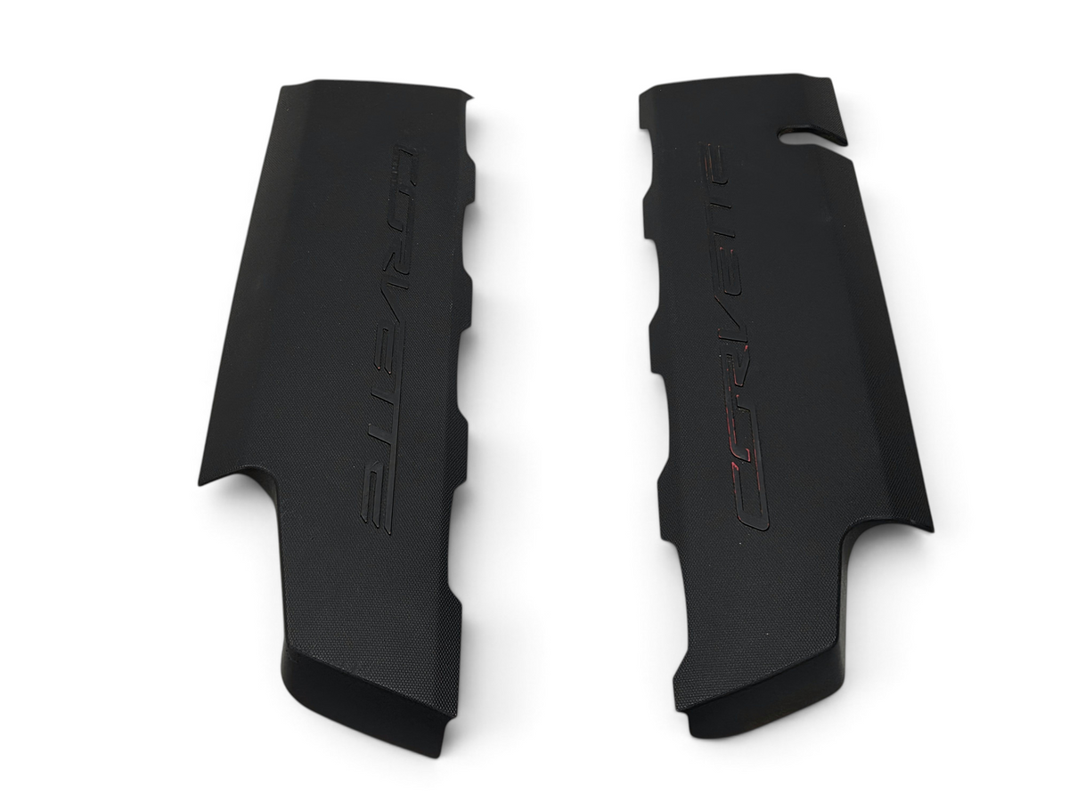 Send it Auto Parts OEM black fuel rail coil covers for 2014-2019 Corvette C7 LT1 engine with worn lettering
